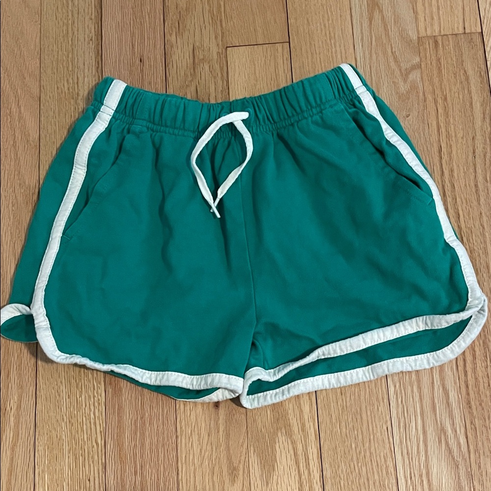 Tea Collection Teal Athletic Shorts with White Trim
